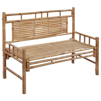 Panca da Giardino con Cuscino 120 cm in BambÃƒÂ¹
