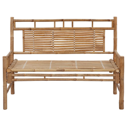 Panca da Giardino con Cuscino 120 cm in BambÃƒÂ¹