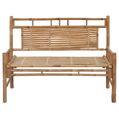 Panca da Giardino con Cuscino 120 cm in BambÃƒÂ¹