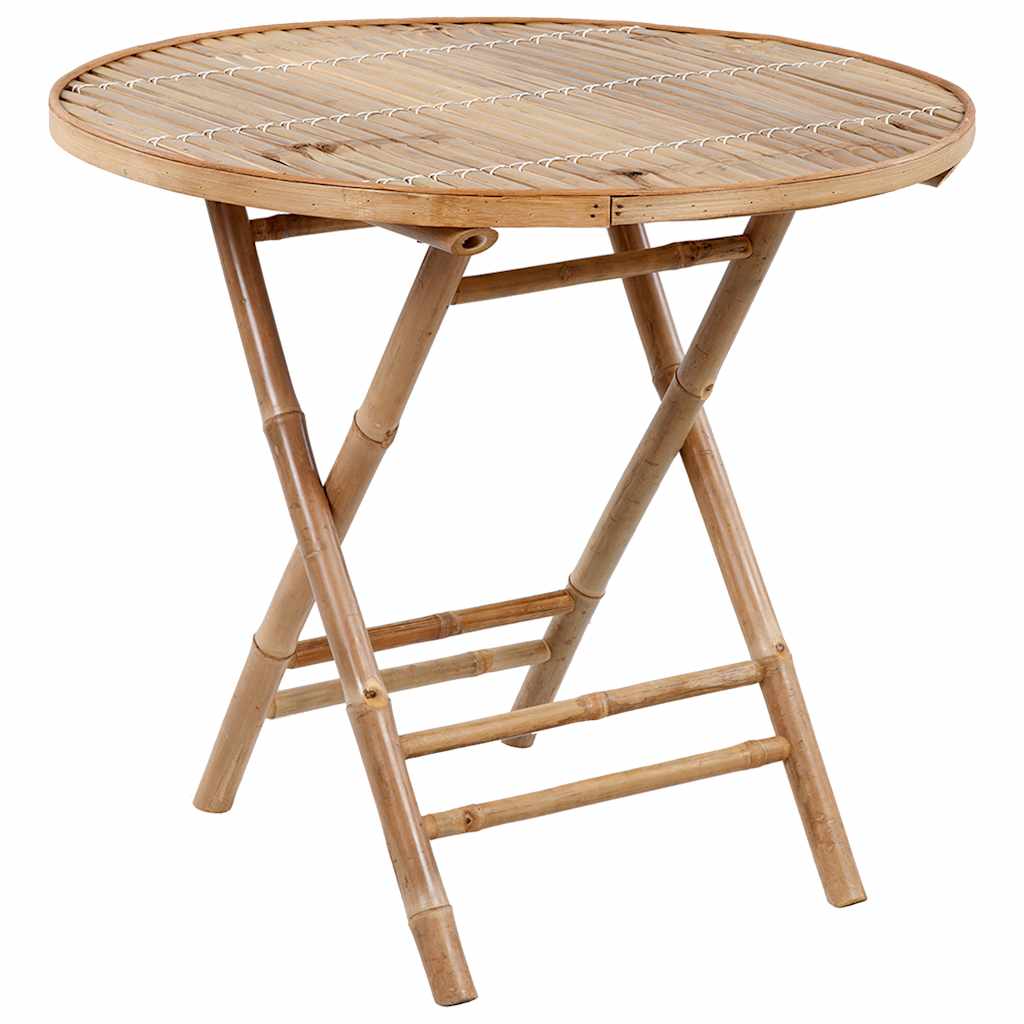Set da Pranzo da Giardino 5 pz Pieghevole con Cuscini in BambÃ¹