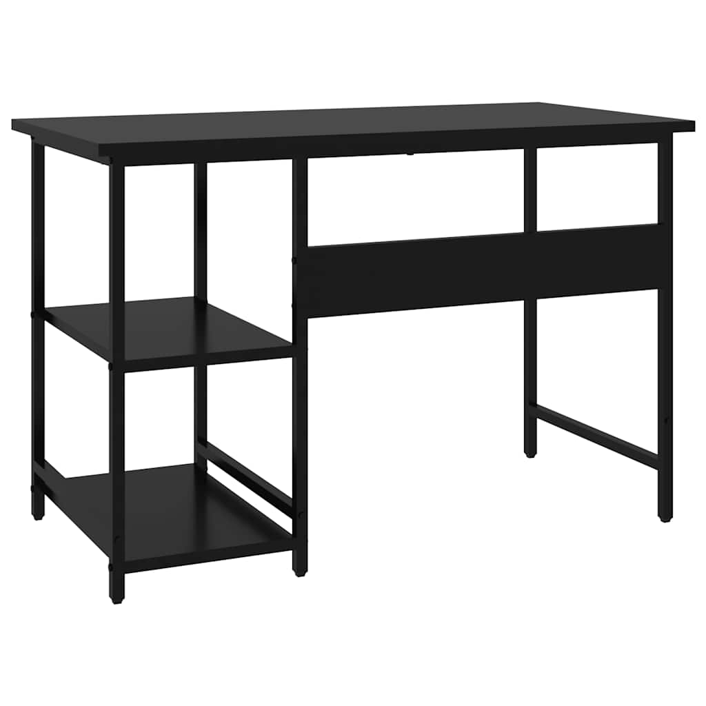 Scrivania per Computer Nera 105x50x72 cm in MDF e Metallo
