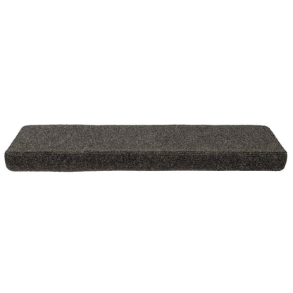 Tappetini per scale autoadesivi 15 pz 65x21x4 cm Antracite Bordo rettangolare