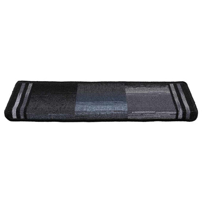 Tappetini Autoadesivi per Scale 15 pz 65x21x4 cm Neri e Grigi
