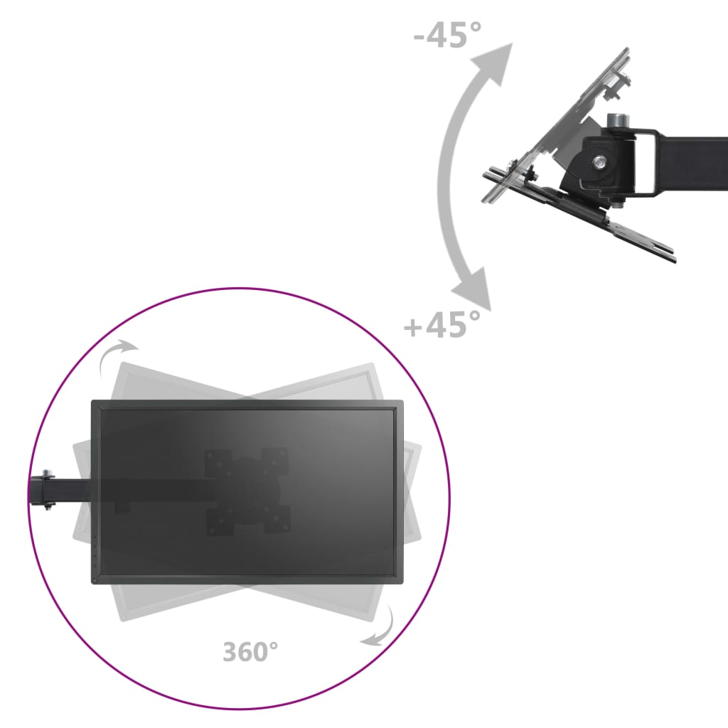 Supporto da Scrivania Triplo per Monitor 13"-23"