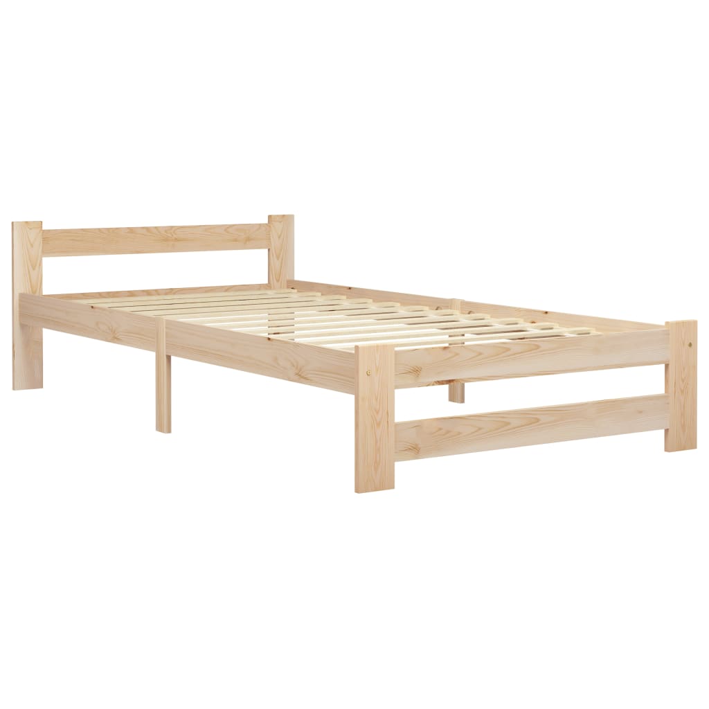 Giroletto senza Materasso 90x200 cm in Legno Massello di Pino