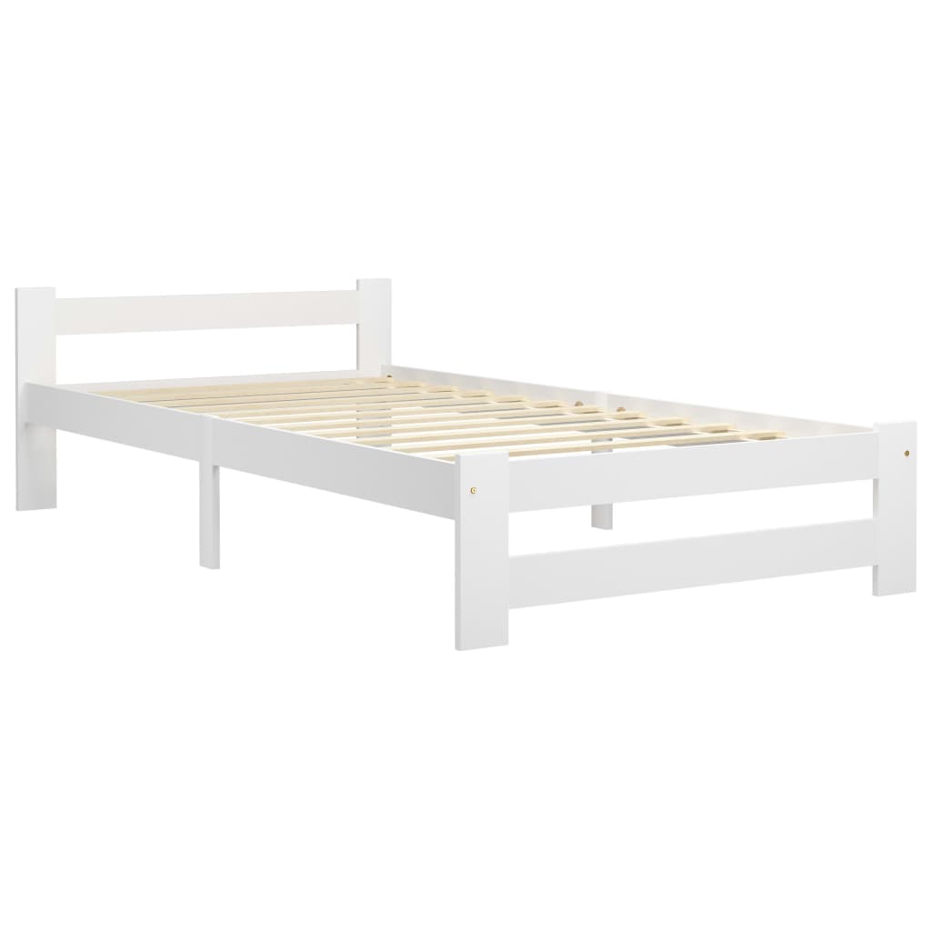 Dormeuse Estraibile senza Materasso Bianca Legno Pino 90x200 cm