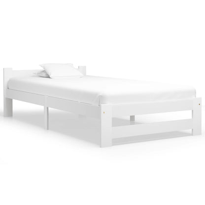 Dormeuse Estraibile senza Materasso Bianca Legno Pino 100x200cm