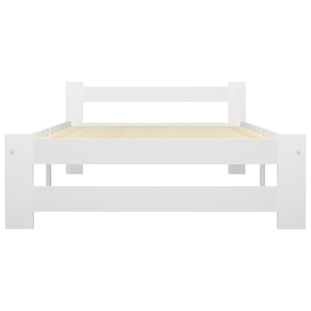 Dormeuse Estraibile senza Materasso Bianca Legno Pino 100x200cm