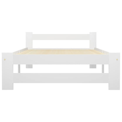 Dormeuse Estraibile senza Materasso Bianca Legno Pino 100x200cm