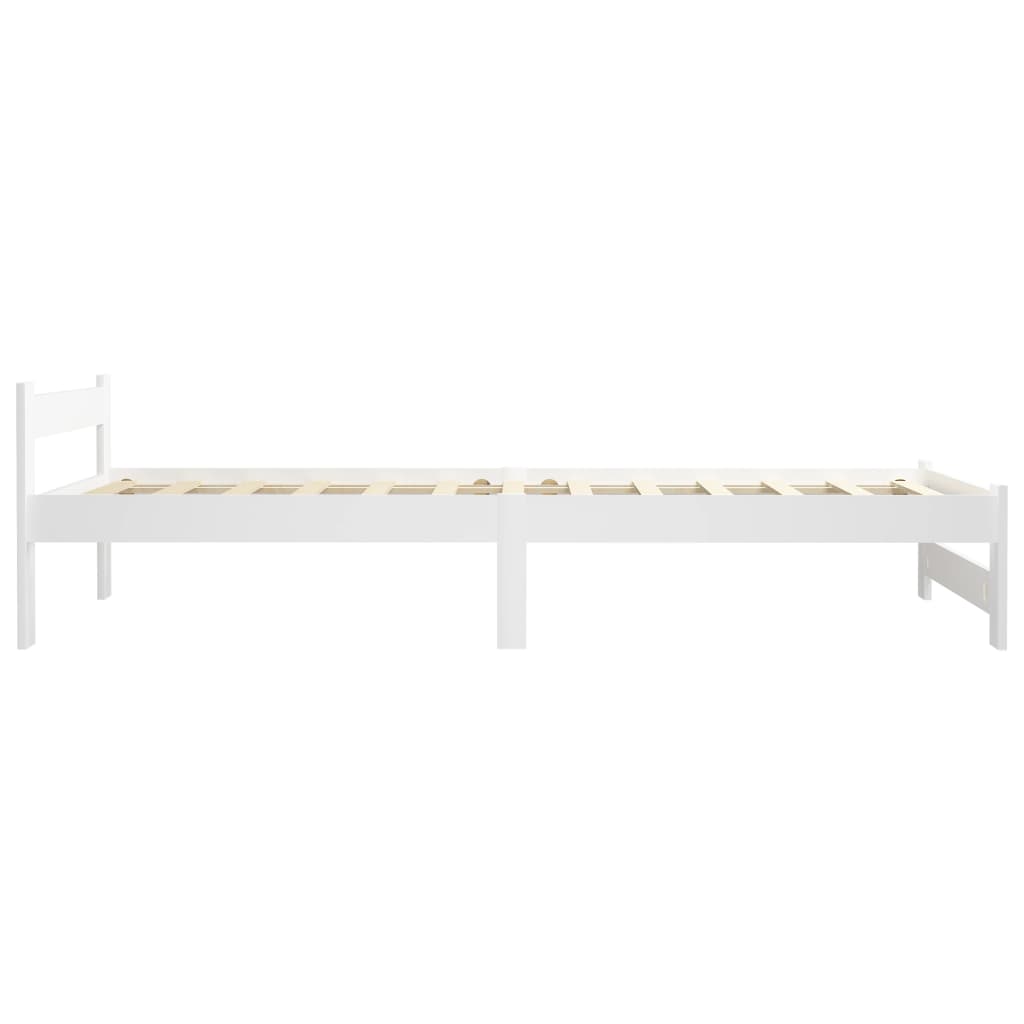 Dormeuse Estraibile senza Materasso Bianca Legno Pino 100x200cm