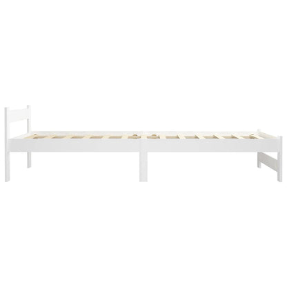 Dormeuse Estraibile senza Materasso Bianca Legno Pino 100x200cm