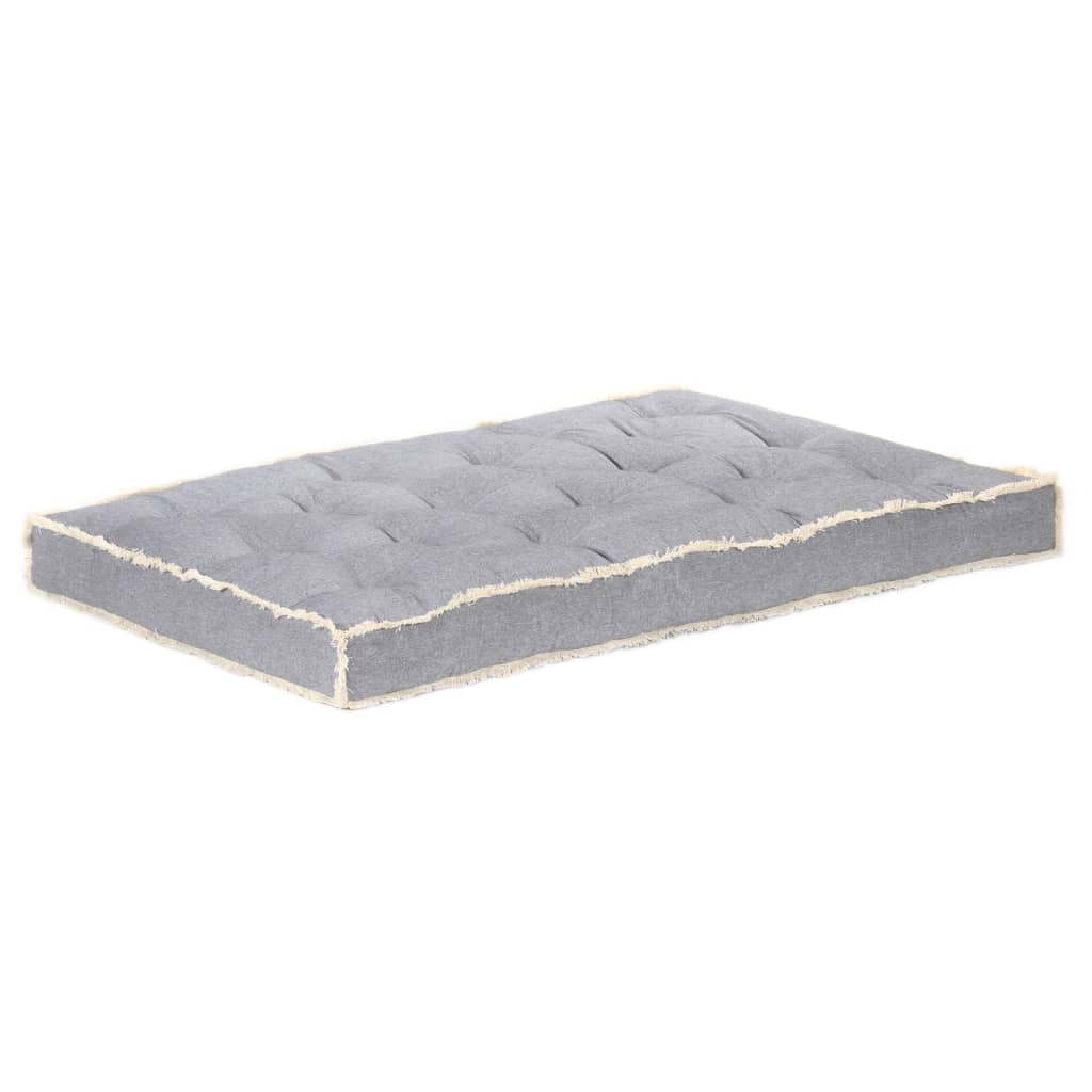 Cuscino per Divano in Pallet Antracite 120x80x10 cm