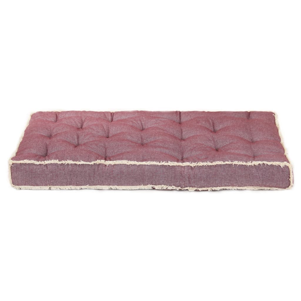 Cuscino per Divano in Pallet Rosso Bordò 120x80x10 cm