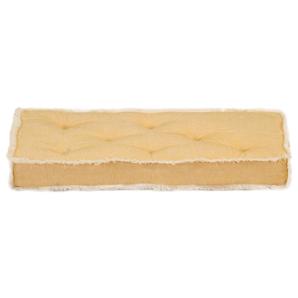 Cuscino per Divano in Pallet Giallo 73x40x7 cm