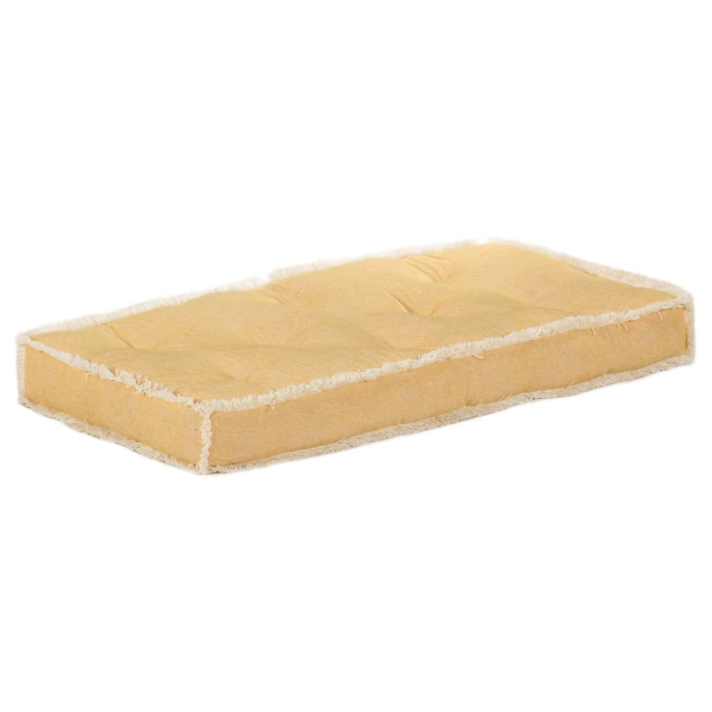 Cuscino per Divano in Pallet Giallo 73x40x7 cm