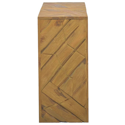 Tavolo Consolle 110x35x75 cm in Legno Massello di Teak