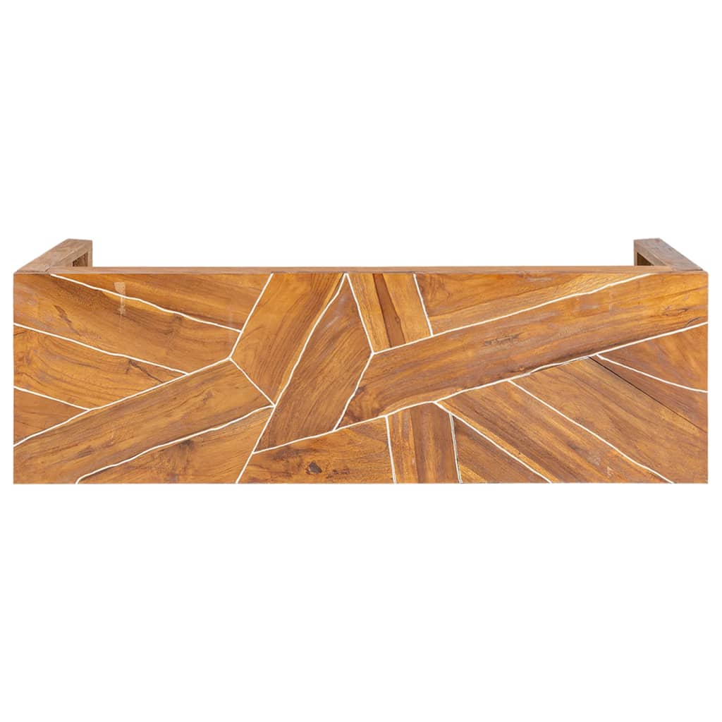 Mobile Porta TV 110x60x38 cm in Legno Massello di Teak