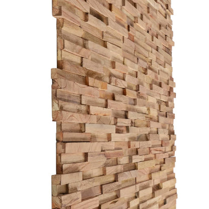 Pannelli per Pareti 10 pz 1,08 m² in Legno Massello di Teak