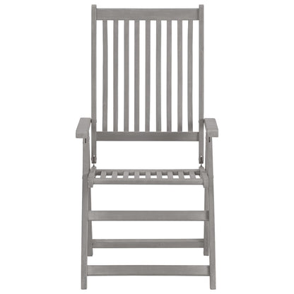 Sedie da Giardino Reclinabili 6 pz con Cuscini Massello Acacia