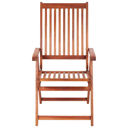 Sedie da Giardino Pieghevoli 4 pz in Legno Massello d'Acacia