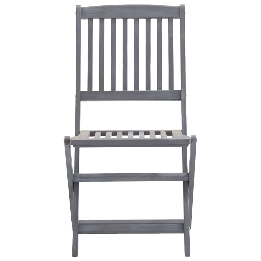 Sedie da Giardino Pieghevoli 6 pz in Legno Massello d'Acacia