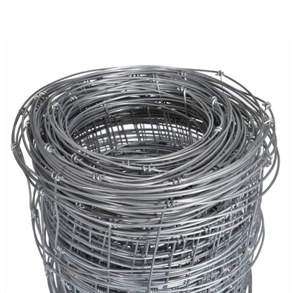 Recinzione da Giardino in Acciaio Zincato 50x1,6 m Argento