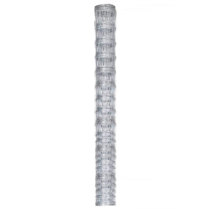 Recinzione da Giardino in Acciaio Zincato 50x1,6 m Argento