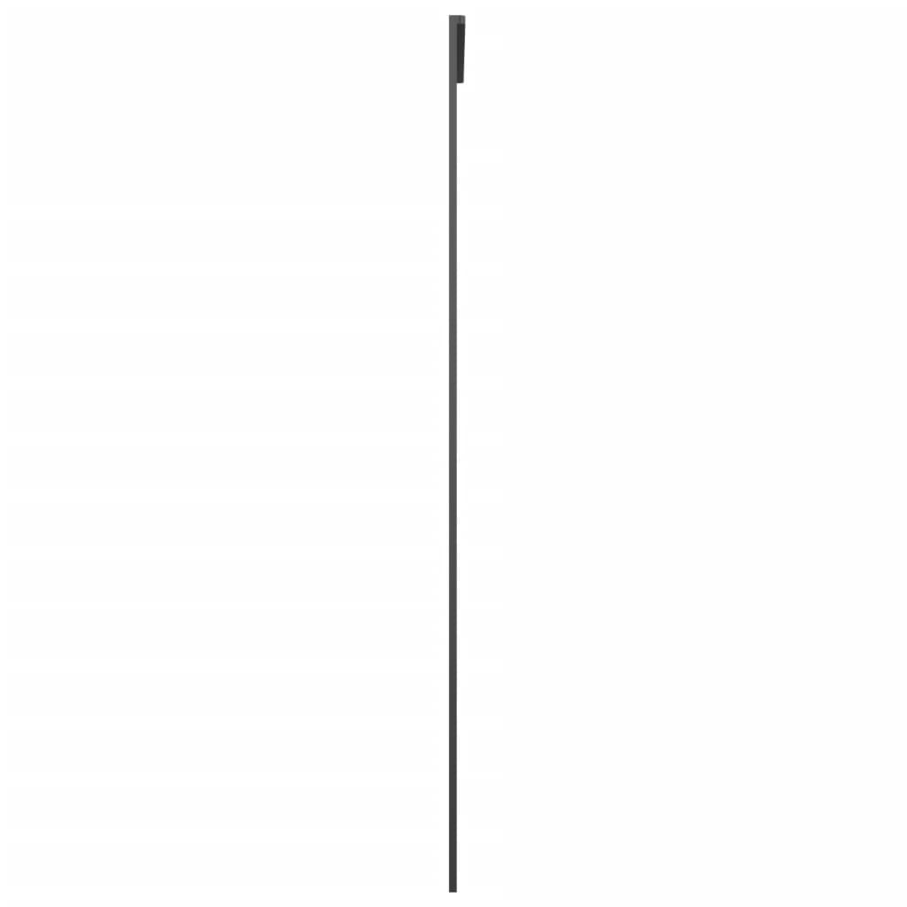 Porta Scorrevole in Alluminio e Vetro ESG 76x205 cm Nera