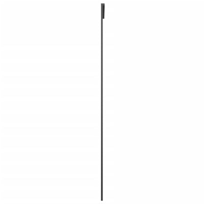 Porta Scorrevole in Alluminio e Vetro ESG 76x205 cm Nera