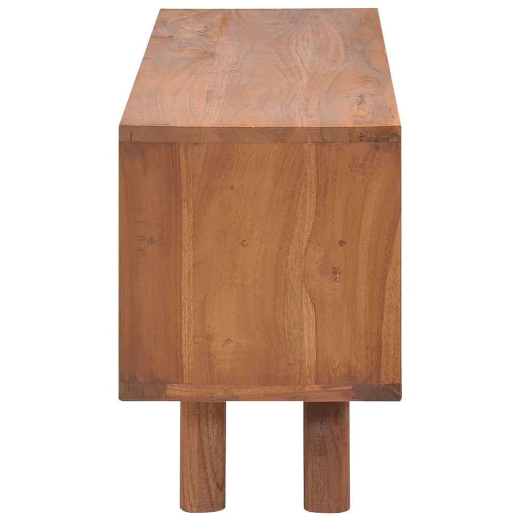 Mobile Porta TV 110x30x45 cm in Legno Massello di Teak