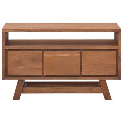 Mobile Porta TV 80x30x50 cm in Legno Massello di Teak