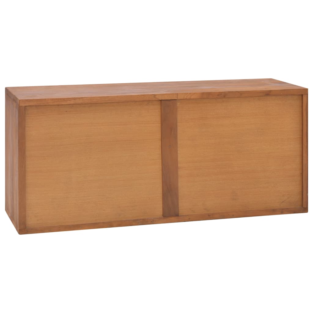 Mobile Porta TV 90x30x40 cm in Legno Massello di Teak