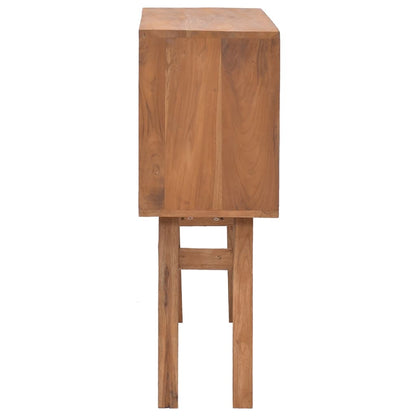 Tavolo Consolle 80x30x80 cm in Legno Massello di Teak