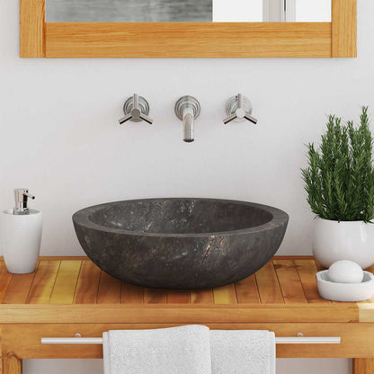 Lavandino Grigio ÃƒÆ’Ã‹Å“40x12 cm in Marmo
