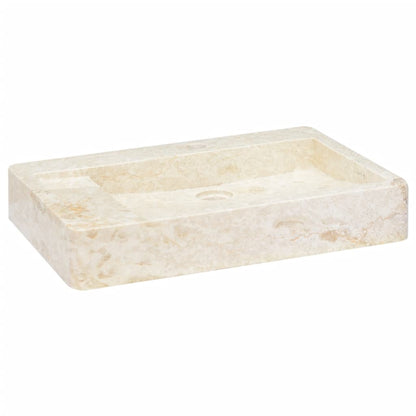 Lavandino Crema 58x39x10 cm in Marmo