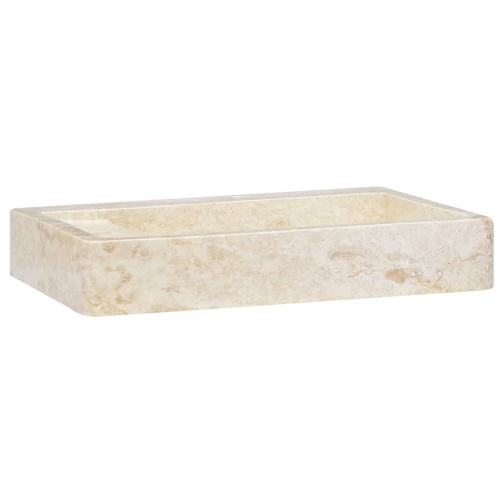 Lavandino Crema 58x39x10 cm in Marmo