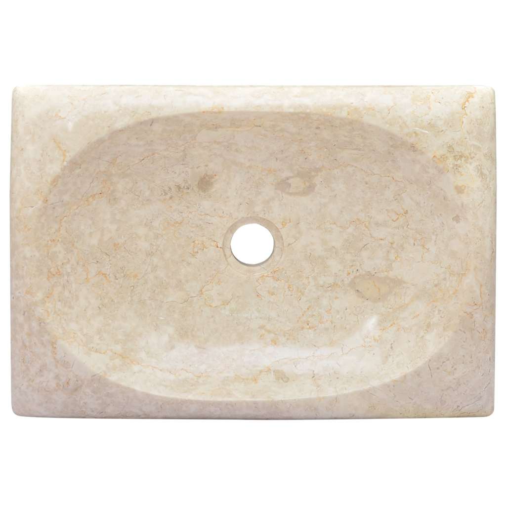 Lavandino Crema 50x35x10 cm in Marmo