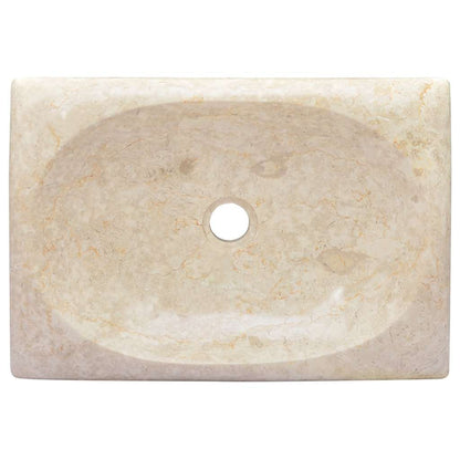 Lavandino Crema 50x35x10 cm in Marmo