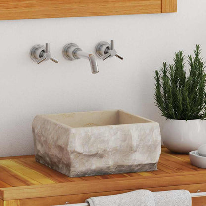 Lavandino Crema 30x30x13 cm in Marmo