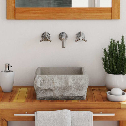Lavandino Grigio 30x30x13 cm in Marmo