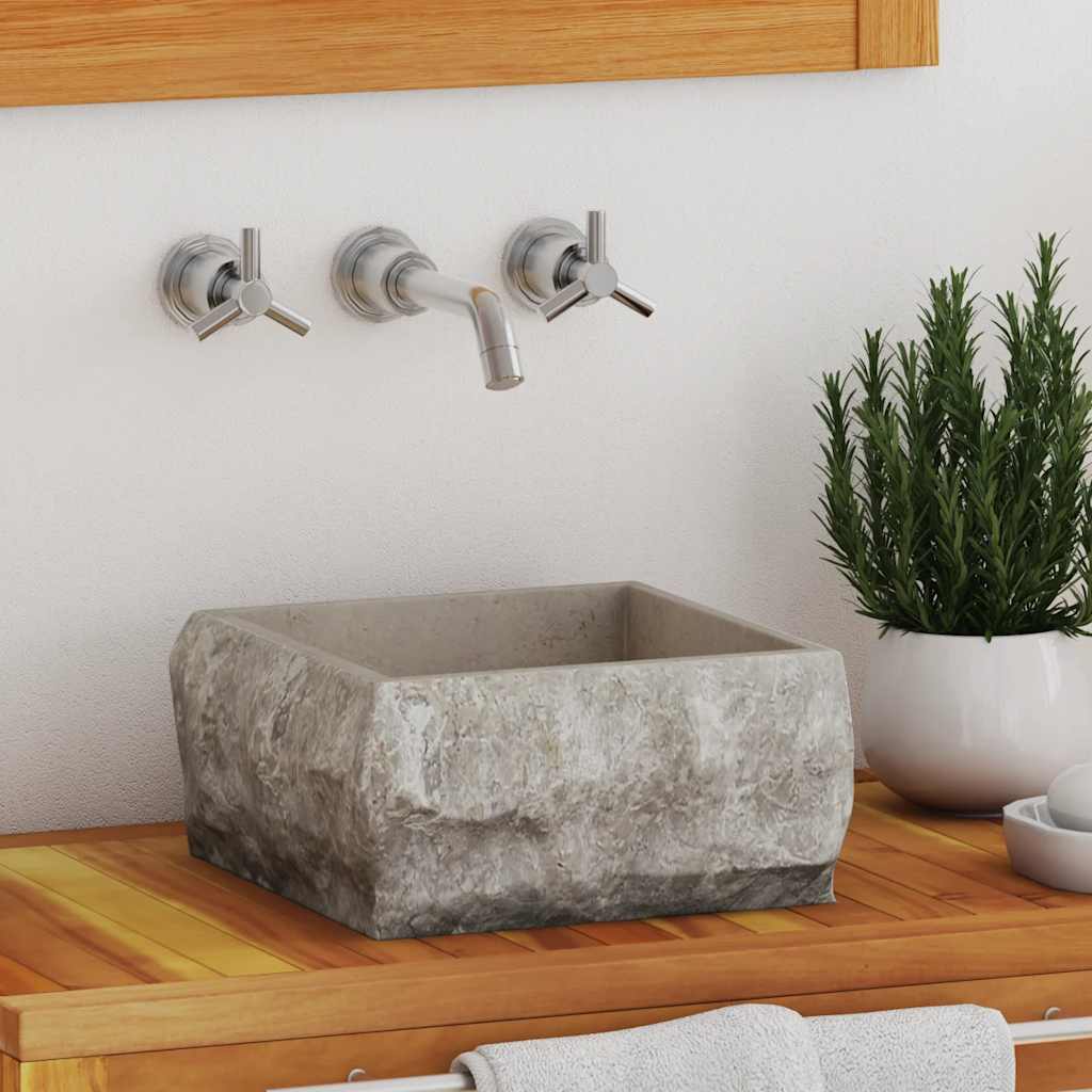 Lavandino Grigio 30x30x13 cm in Marmo