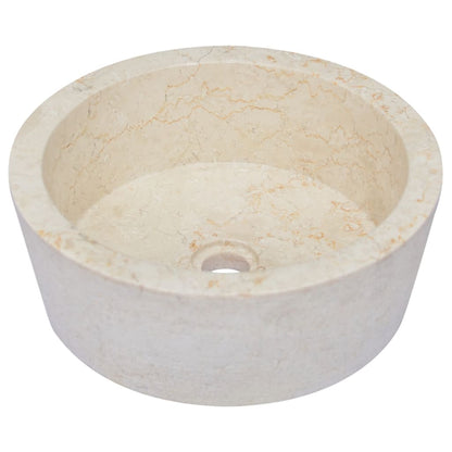 Lavandino Crema Ã˜40x15 cm in Marmo