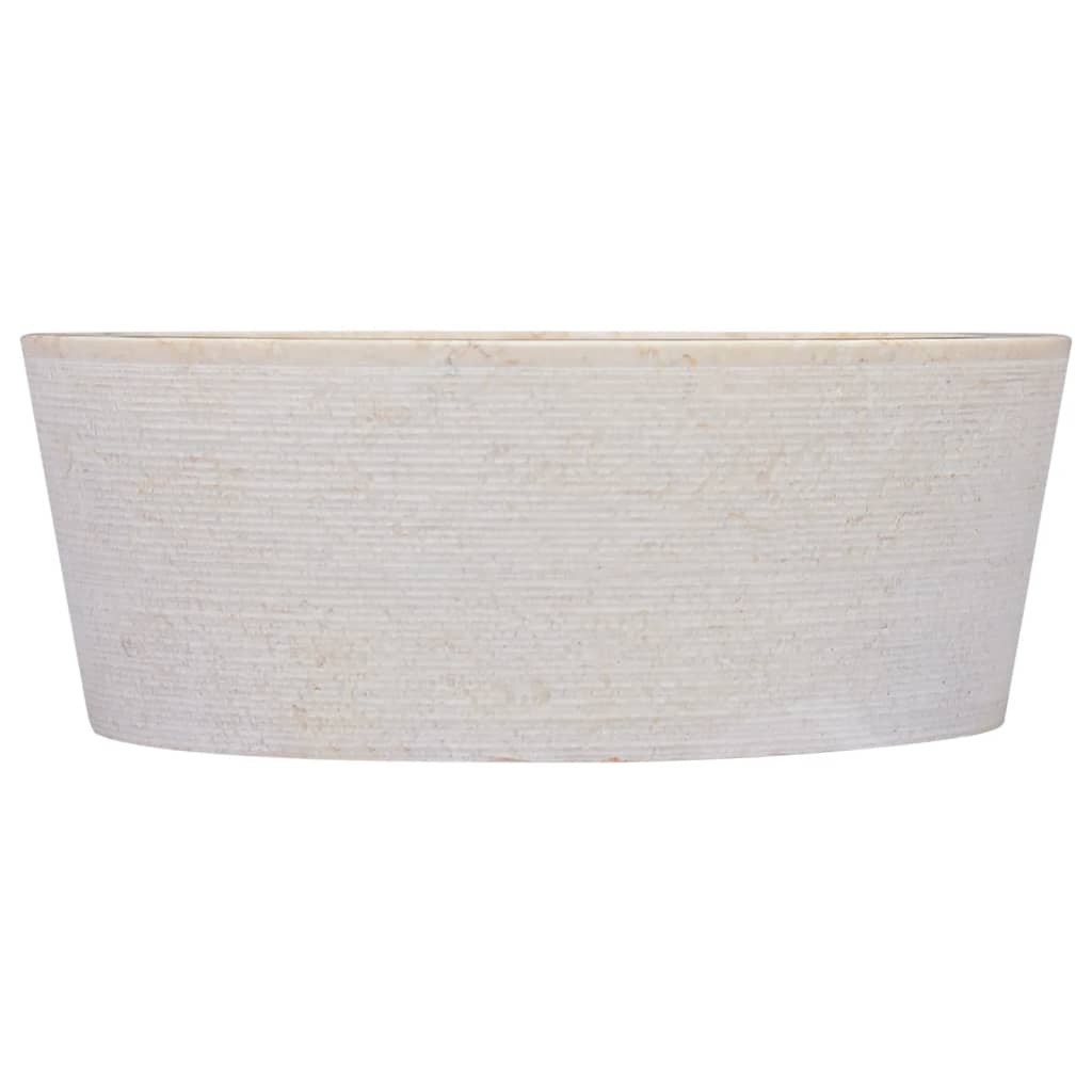 Lavandino Crema Ã˜40x15 cm in Marmo