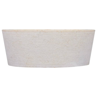 Lavandino Crema Ã˜40x15 cm in Marmo