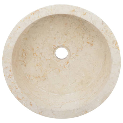 Lavandino Crema Ã˜40x15 cm in Marmo
