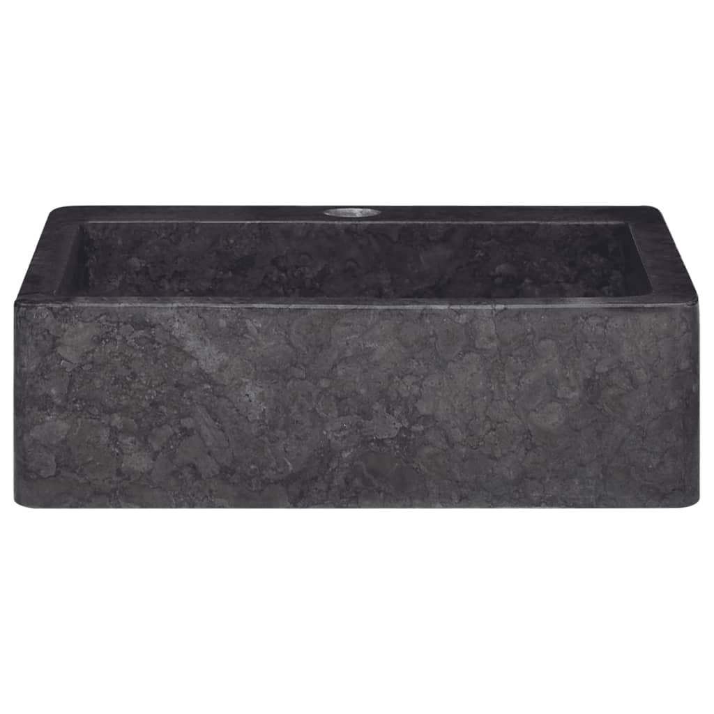 Lavandino Nero 40x40x12 cm in Marmo