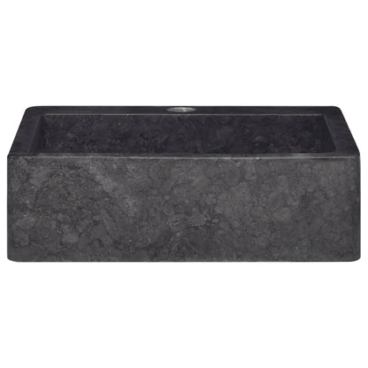 Lavandino Nero 40x40x12 cm in Marmo