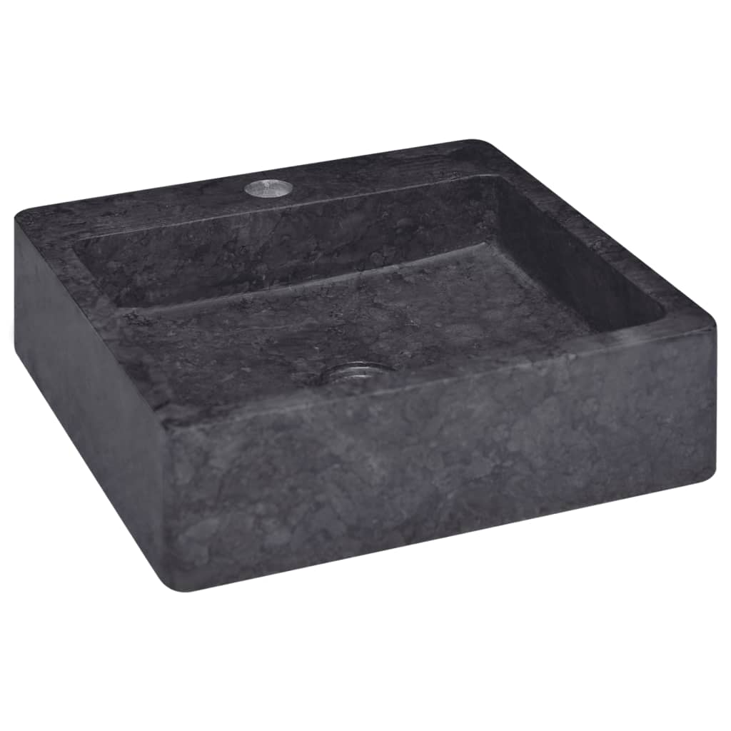 Lavandino Nero 40x40x12 cm in Marmo