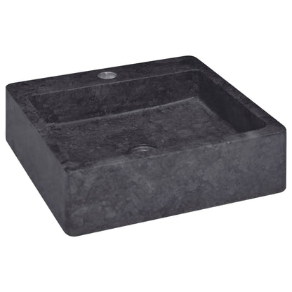 Lavandino Nero 40x40x12 cm in Marmo
