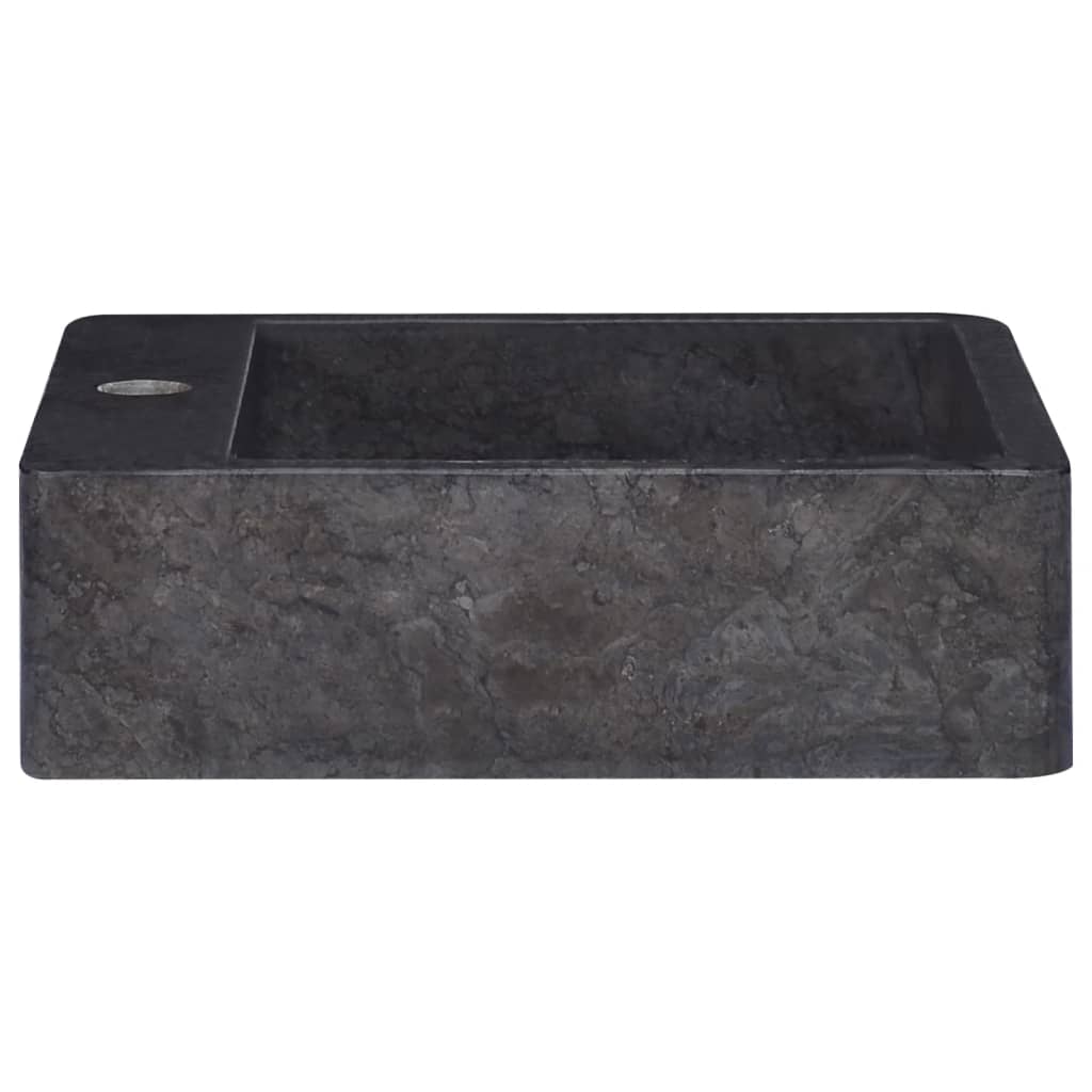 Lavandino Nero 40x40x12 cm in Marmo